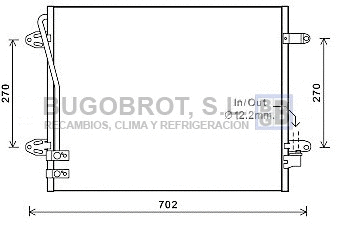 Condenser, air conditioning (62-VW5322)