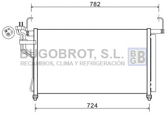 Condenser, air conditioning (62-HY5315)