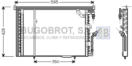 Condenser, air conditioning (62-MS5195)