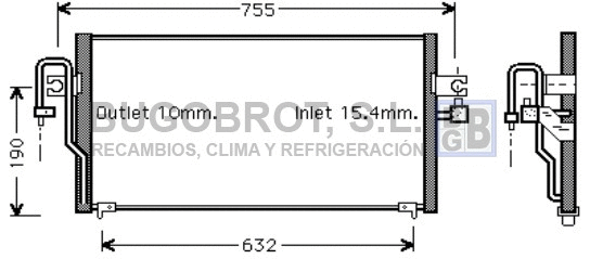 Condenser, air conditioning (62-DN5183)