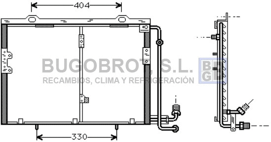 Condenser, air conditioning (62-MS5207)