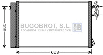 Condenser, air conditioning (62-BW5295)