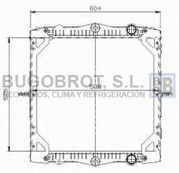 Radiator, engine cooling (40-DF0006)
