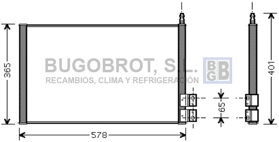 Condenser, air conditioning (62-FD5328)