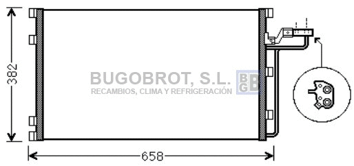Condenser, air conditioning (62-VO5139)