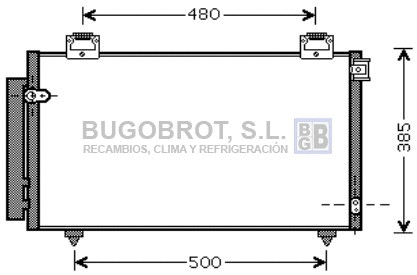 Condenser, air conditioning (62-TO5408)