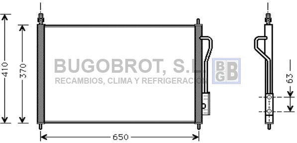 Condenser, air conditioning (62-FD5268)