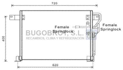 Condenser, air conditioning (62-JE5051)