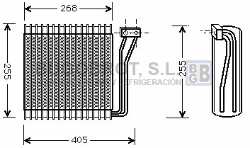 Evaporator, air conditioning (70-CRV041)