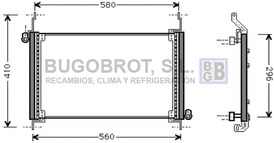 Condenser, air conditioning (62-FT5127)