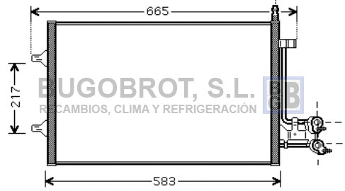 Condenser, air conditioning (62-FD5395)