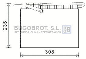 Evaporator, air conditioning (70-VLV064)