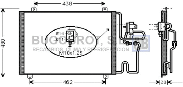 Condenser, air conditioning (62-RT5246)