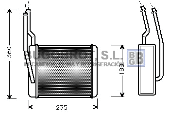 Evaporator, air conditioning (70-FD6272)