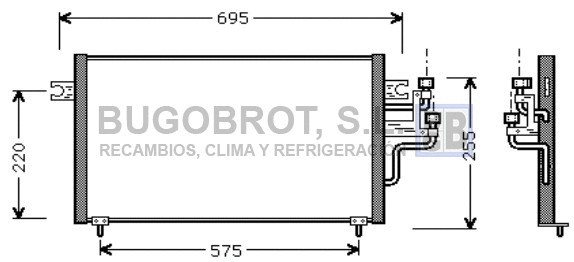 Condenser, air conditioning (62-MT5119)