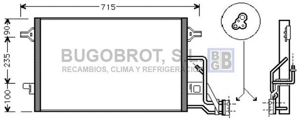 Condenser, air conditioning (62-VW5189)
