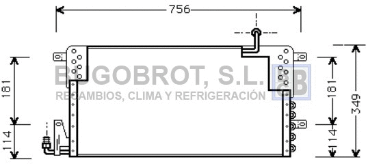 Condenser, air conditioning (62-VW5161)