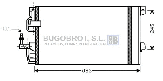 Condenser, air conditioning (62-OL5390)