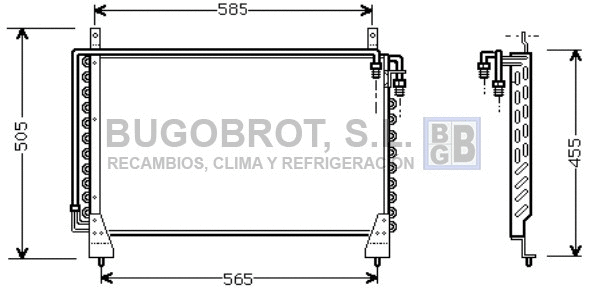 Condenser, air conditioning (62-MS5198)
