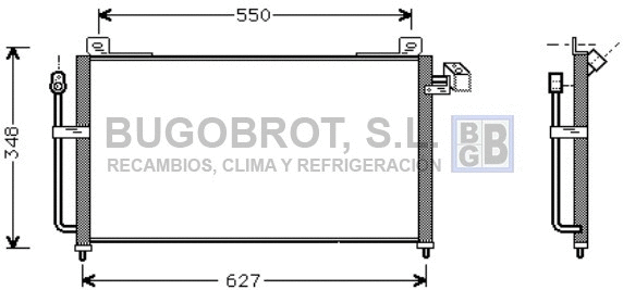 Condenser, air conditioning (62-MZ5141)