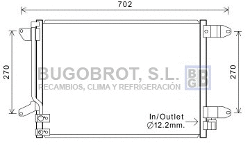 Condenser, air conditioning (62-VW5330)