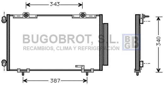 Condenser, air conditioning (62-TO5266)