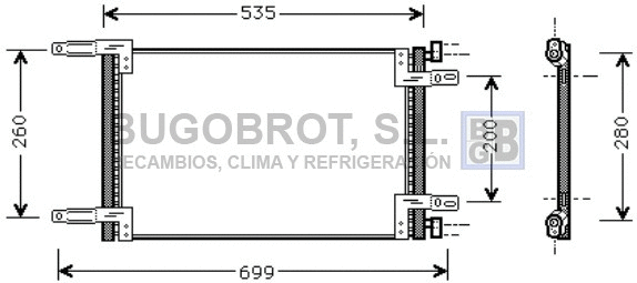 Condenser, air conditioning (62-FT5248)