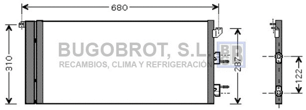 Condenser, air conditioning (62-FT5293)