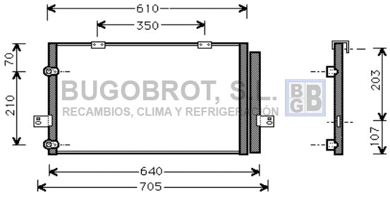 Condenser, air conditioning (62-AU5078)