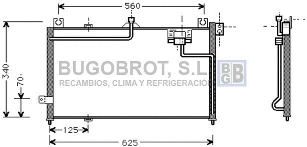 Condenser, air conditioning (62-MZ5125)