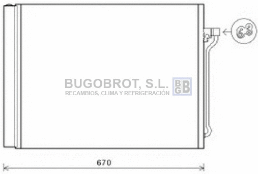 Condenser, air conditioning (62-BW5409)