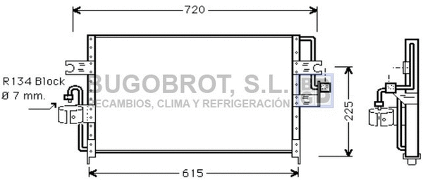 Condenser, air conditioning (62-DN5166)
