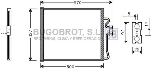 Condenser, air conditioning (62-BW5214)