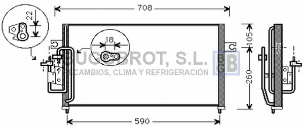 Condenser, air conditioning (62-HY5059)