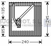 Evaporator, air conditioning (70-VWV242)