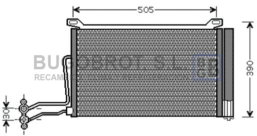 Condenser, air conditioning (62-BW5264)