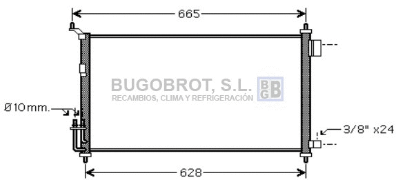 Condenser, air conditioning (62-DN5251)