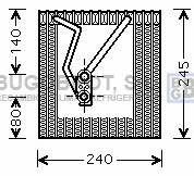 Evaporator, air conditioning (70-VWV241)
