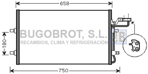 Condenser, air conditioning (62-VO5140)