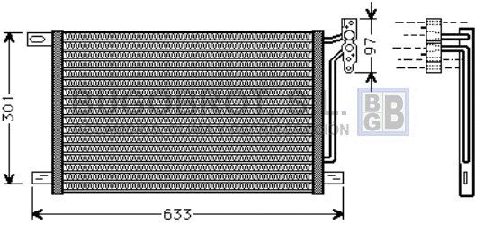 Condenser, air conditioning (62-BW5215)