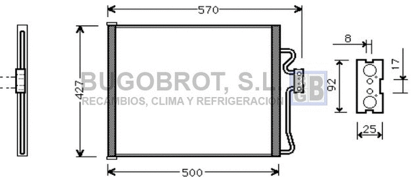 Condenser, air conditioning (62-BW5192)
