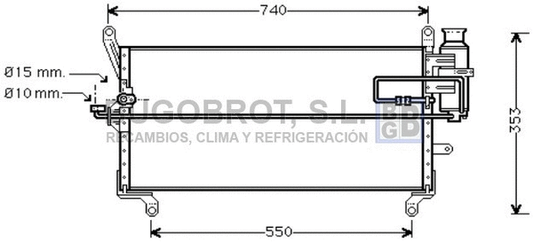 Condenser, air conditioning (62-FT5178)
