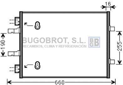 Condenser, air conditioning (62-OL5480)