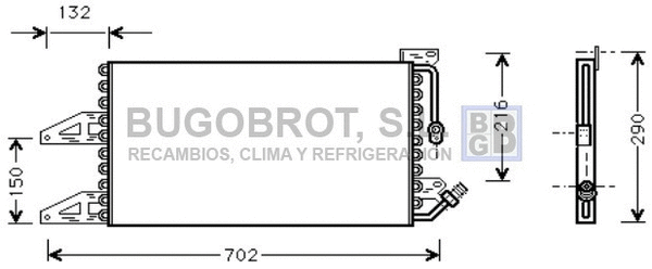 Condenser, air conditioning (62-FT5215)