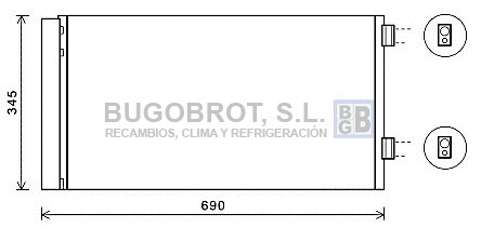 Condenser, air conditioning (62-BW5414)