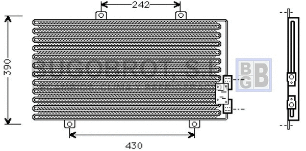 Condenser, air conditioning (62-AL5063)
