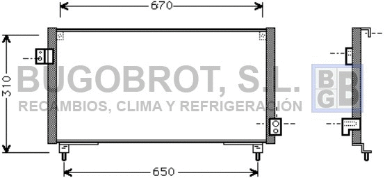 Condenser, air conditioning (62-SU5031)