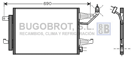Condenser, air conditioning (62-MT5177)