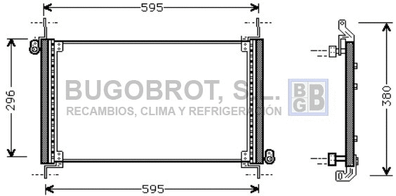 Condenser, air conditioning (62-FT5187)