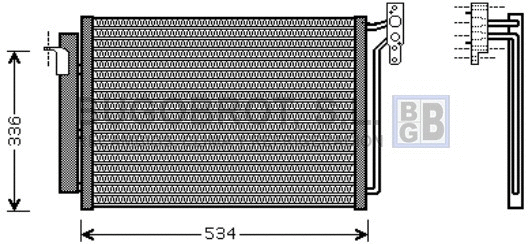 Condenser, air conditioning (62-BW5281)